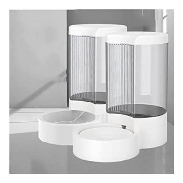 Imagem de Alimentador automático para cães e bebedouro automático para cães e bebedouros de água para animais de estimação pequenos, médios, gatos, cães, gatinhos, filhotes, animais de estimação, dispensador de