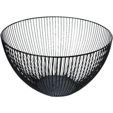 Imagem de Cesta de frutas de arame, suporte multiuso para frutas - organizador, suporte para ovos, pão,