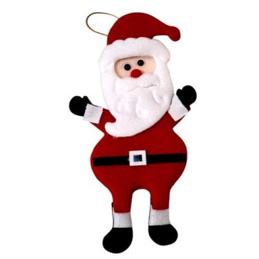 Imagem de Enfeite Natalino Pendente Papai Noel Natal em Feltro - Eco