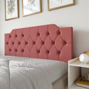 Imagem de Cabeceira Cama Casal Estilo Painel Dobravel Quarto Moderno - Casa Roma