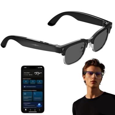 Imagem de AI Óculos Inteligentes Com 8MP Câmera, Suporte A 32MP Fotos E Vídeo 4K 1080P Estabilizado, Tradução Em Tempo Real, Redução De Ruído Com Microfone Duplo(Sunglasses)