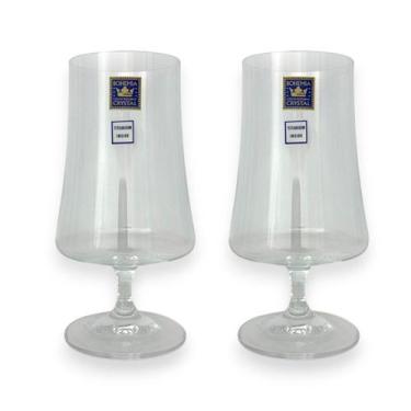 Imagem de 02 Taças Xtra de Cristal Bohemia 380ml Cerveja Chopp Drinks