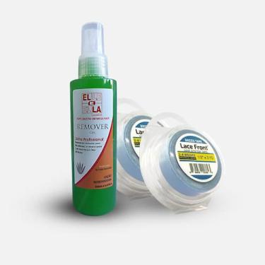 Imagem de Kit 2 fitas Adesivas Lace Front + 1 Removedor Ele Ela 150ml - Genérico