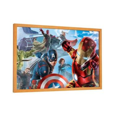 Imagem de Quadro decorativo - os vingadores - marvel - Cultture, 40x60cm, MARROM