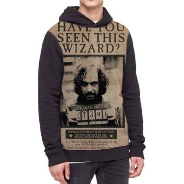 Imagem de Moletom Com Capuz Harry Potter Ref:211 - smoke, Preto, G