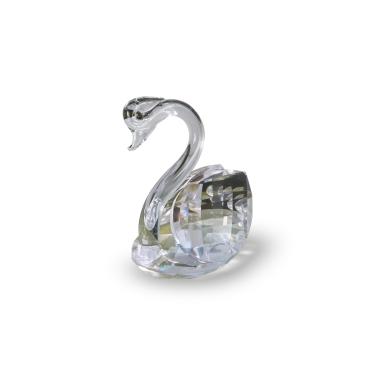 Imagem de Enfeite Decorativo Ornamento Estatueta Cisne de Vidro Cristal Decoração de Mesa