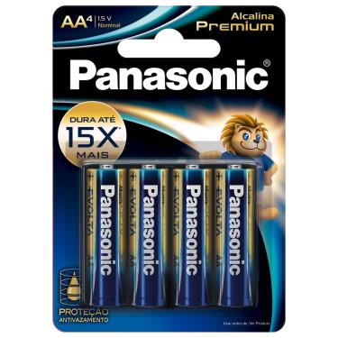 Imagem de PILHA ALCALINA PREMIUM AA PANASONIC 4