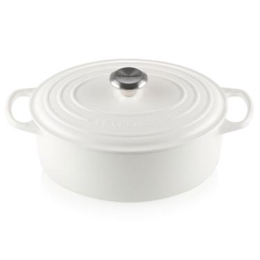 Imagem de Panela Oval Signature 31 cm Branco Cotton Le Creuset
