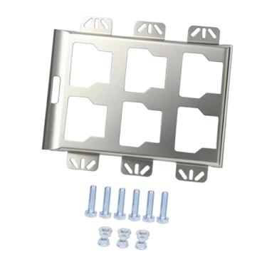 Imagem de Whtkoph Placa de montagem Placa de base de metal completa Substituição de ferramentas Armazenamento de alto desempenho Compatível com caminhão prateado