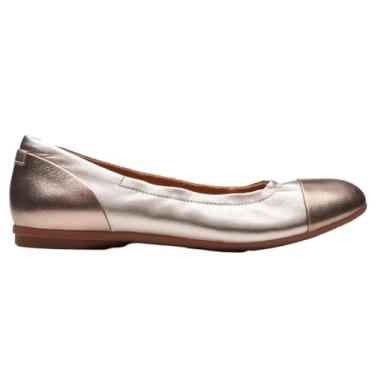 Imagem de Clarks Sapatilha feminina Rena Jazz Ballet, Multicouro metálico, 36