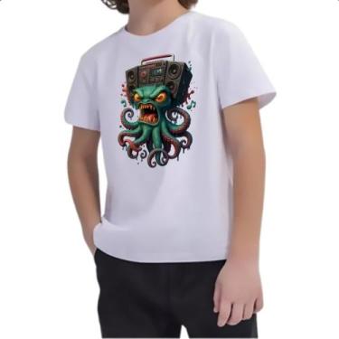 Imagem de Camiseta Infantil Polvo boombox - Alearts, 2