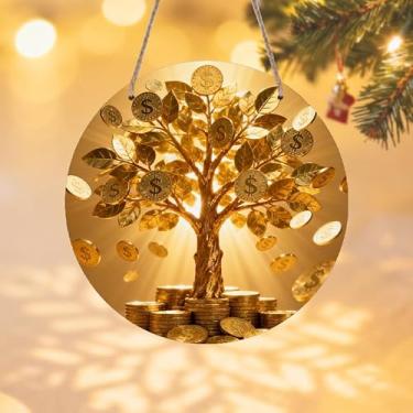 Imagem de Cartazes e impressões de parede redondos de alumínio planos 2D, presente ideal para aniversário, Dia das Bruxas Ação de Graças Natal Eid Al-Adha Ramadan, presente divertido para amigos e familiares