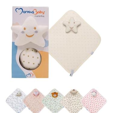 Imagem de Presente Naninha Bebê c/Bichinho Pelúcia Paninho Prendedor De Chupeta (ESTRELA)