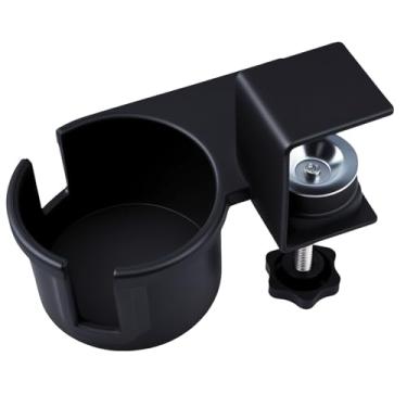 Imagem de Suporte de copo giratório de 180° para canecas de café e garrafas de água, adequado para mesa de escritório em casa e mesa escolar