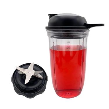 Imagem de CXQ Combo de liquidificador de substituição, lâmina extratora de fácil torção com copo de 510 g e tampa para uso, compatível com o combo de liquidificador NutriBullet