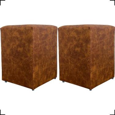 Imagem de Kit 2 Puff Dado Decorativo Para Sala Recepção Penteadeira Material Sintético Cores