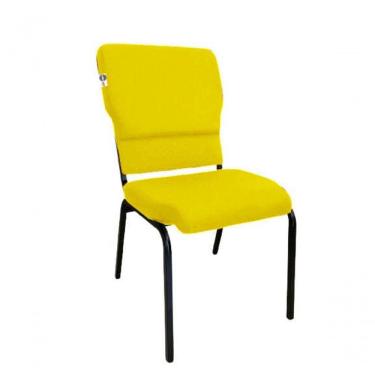 Imagem de Cadeira Empilhável Para Igrejas Evangélicas Linha Church Amarelo