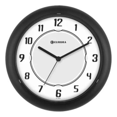 Imagem de Relogio de Parede Preto Eurora 6505 034