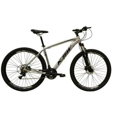 Imagem de Bicicleta Aro 29 27v Freio Hidráulico K7 Prata Preto Tam. 15