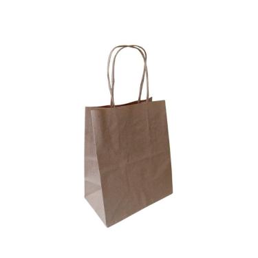 Imagem de Sacola de Papel Kraft 10 Mini Sacolas 13,5x8x16 cm