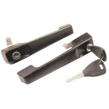 Imagem de Par Maçaneta Ext Porta Dir Esq Zamac Família Mb ônibus [f103]