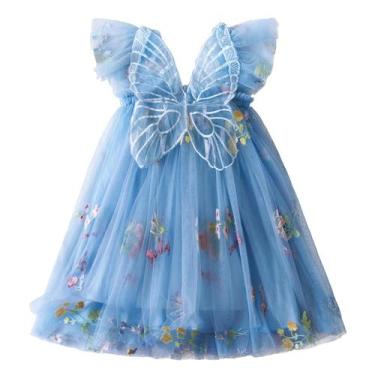 Imagem de Vestido TTYAOVO para criança, festa de aniversário, menina de 4 anos, 