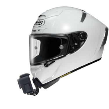 Imagem de SHOEI X14 Kits de montagem de queixo de capacete de motocicleta personalizados para GoPro e Insta360 Etc. Câmera de ação com almofadas adesivas e suporte de gancho J