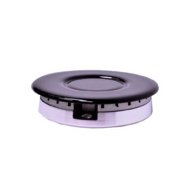 Imagem de Kit Espalhador + Queimador Rápido Grande Sabaf Preto Com Inox