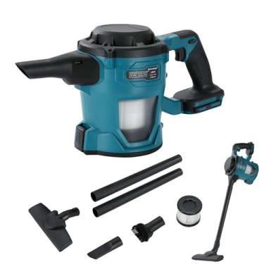 Imagem de Heimerdinger Aspirador de pó sem fio compatível com bateria Makita 18 V LXT, motor de 500 W com potência máxima de sucção de 85 kPa, aspirador de pó portátil para carpete de madeira de carro doméstico