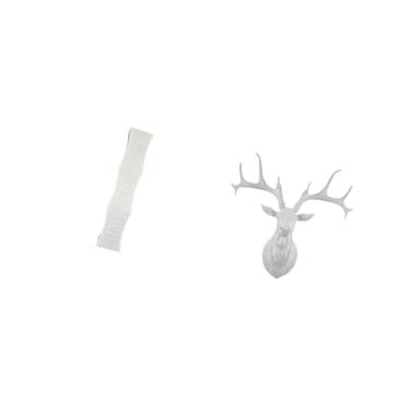 Imagem de Fenteer Abajur de Chão em Formato de Veado para Decoração de Sala de Estar com Escultura de Cabeça de Veado em Resina Estilo Boho, Luminária de Chão