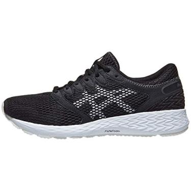 Imagem de ASICS 1011A136 Men's Roadhawk FF 2 Running Shoe, Black/White - 11.5 D(M) US
