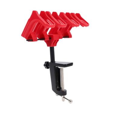 Imagem de FTVOGUE Suporte de Rack de Aerógrafo para 4 Aerógrafos Braçadeira G Ajustável Com Rotação de 360 ​​graus Em Formato de para Organizador de Armazenamento de Suprimentos de Tinta