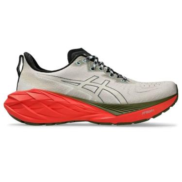Imagem de Tênis Asics Novablast 4 TR - Masculino - Cinza-Vermelho