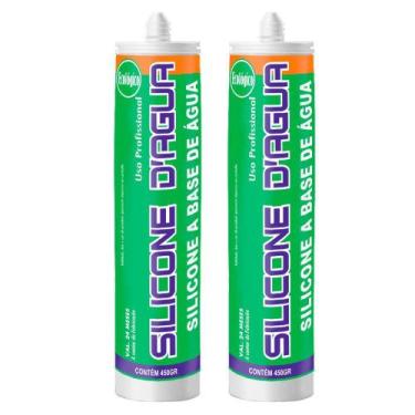 Imagem de Kit 2 Silicone Cinza 450G Selante Acrílico Base De Água Cinza - SBRIX,