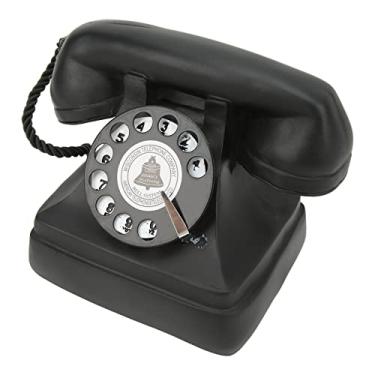 Imagem de Hztyyier Modelo de Telefone Com Mostrador Vintage Atemporal, Ornamento de Decoração para Casa, Modelo de Telefone Com Mostrador Clássico Em Estilo Antigo para Sala de Estar, Quarto, Escritório, Loja