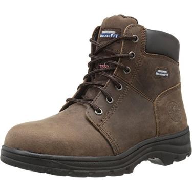 Imagem de Skechers Bota feminina Workshire Peril Steel Toe da For Work, Marrom escuro, 39