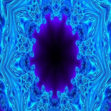 Imagem de Quadro Decorativo Moderno Futurista with Estampa Digital Neon para Parede Ambiente Contemporâneo 30x30cm