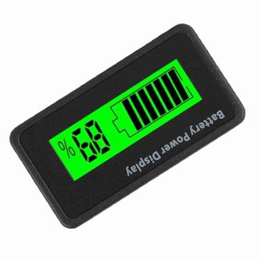 Imagem de Voltímetro Universal do Verificador do Indicador da Capacidade da Bateria para Dispositivos 12-48V da Bateria (Luz Verde)