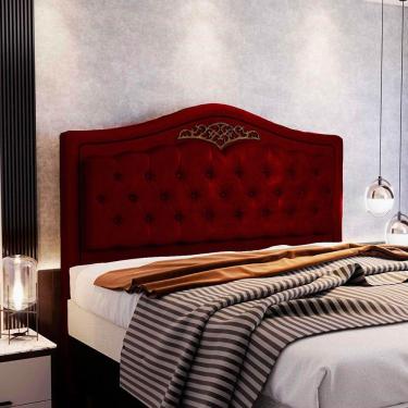 Imagem de Cabeceira Holanda 1,95 M Com Design Retro King Vinho