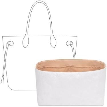 Imagem de FANJI Project Bolsa organizadora para bolsa LV Neverfull-L, ajuste personalizado dentro de vanile premium, grande, leve, resistente à água, com acessórios para porta-copos