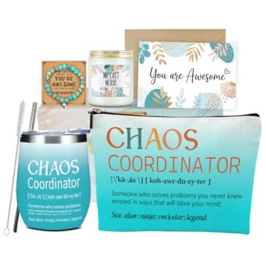 Imagem de SAPEYKR Presentes de agradecimento para mulheres, presentes de coordenador de caos, presente de agradecimento de escritório de Natal para colega de trabalho, enfermeira, professora, empregada, chefe