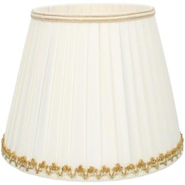 Imagem de Vintage Barrel Lamp Shade Socket Cloth Cover for Table and Floor Lamps Detachable Design for Easy Installation Rustic Lampshade for Bedroom Living Study Office Decor