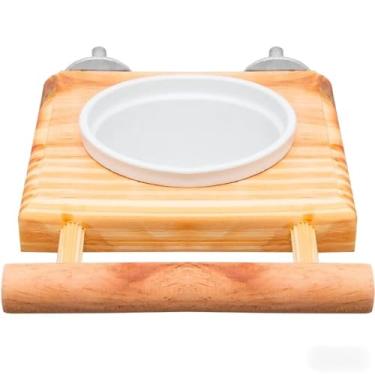 Imagem de Comedouro Luxo Para Calopsita Periquito e Agapornis (Comedouro 1 pote)