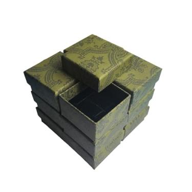 Imagem de ARTISAMILY 12 peças, 5 x 5 x 2,5 cm x 2,5 cm, caixa de colar, pequenas caixas de presente de algodão, papelão, caixas de joias para aniversário, casamento, Natal, armazenamento de envio