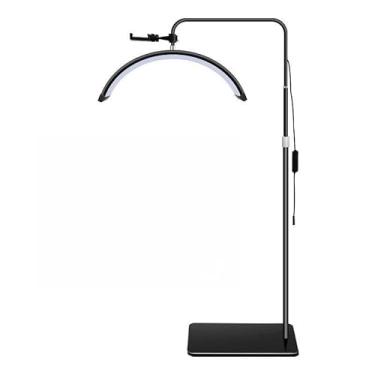 Imagem de Luminaria Meia Lua Estetica Mesa 3 Tons Ajustavel Salao Beleza Limpeza De Pele(Preto)