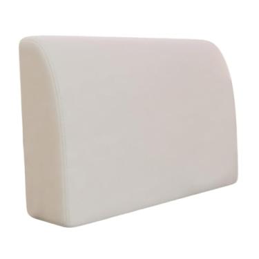 Imagem de Fxzqgnh Almofada em Formato de Cunha para Encosto de Cadeira de Leitura, Sofá, Macia E Respirável, Confortável E Ergonômica, Branco