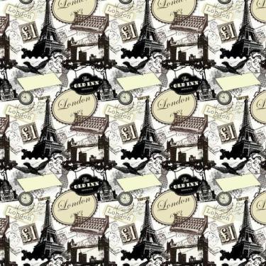 Imagem de Papel De Parede Carta Correio Pombo Londres Autocolante Sala - LRP