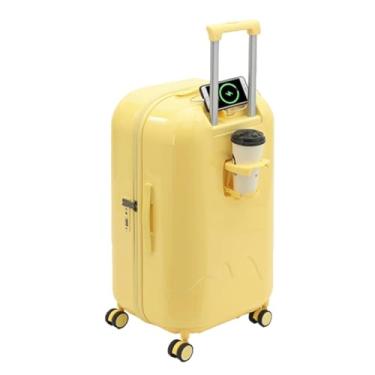 Imagem de Mala de grande capacidade equipada com rodízios rotativos TSALok de 360 graus, bolsa portátil, zíper, resistente a impactos, à prova d'água, portátil para embarque, viagens, viagens de negócios