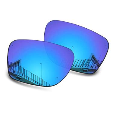 Imagem de Well-aimed Lentes de reposição polarizadas de 1,5 mm para óculos de sol Oakley Sylas OO9448, antiarranhões, resistente a impactos, proteção UV, irídio azul