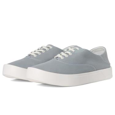 Imagem de OLUKAI Tradewind Tênis masculino para uso diário, lona leve e design clássico com cadarço, conforto e suporte o dia todo, Cinza frio/cinza frio 1, 41